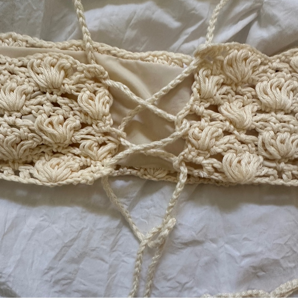 Eiko Ai Stella Shell Bralette in Pearl - Picture 3 of 5